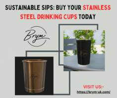 Indulge in the epitome of sophistication with Brym's collection of premium stainless steel drinking cups. Crafted with precision and style in mind, these cups are not just vessels for your favorite beverages; they're a statement of elegance. Whether you're hosting a formal dinner party or enjoying a casual evening with friends, Sip in Style ensures that every sip is an experience. Elevate your beverage enjoyment with these exquisite cups that seamlessly blend functionality with fashion.

