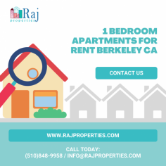 Check out amazing options under 2 Bedroom Apartments For Rent In Berkeley CA with Raj Properties. Get a 2 BHK apartment in the most happening areas of Berkeley, CA.