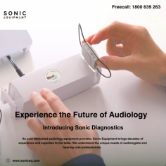 Are you ready to revolutionize your audiology practice? Embrace the cutting-edge technology and precision offered by Sonic Diagnostics, brought to you by Sonic Equipment, your trusted audiology equipment provider. Experience the future of audiology with us! 
https://www.soniceq.com/