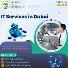 Techno Edge Systems LLC offers the predominant services of IT Services in Dubai. We are expertise in serving the proper IT Services based on your company infrastructure. For More info Contact us: +971-54-4653108     Visit us: https://www.itamcsupport.ae/services/it-services-in-dubai/