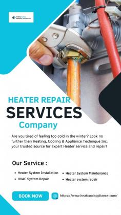 Heatcoolappliance is your trusted sa Jose Heating Repair Company Our professional technicians provide complete services to keep your heating system in top condition, guaranteeing warmth and comfort throughout the winter. You can depend on us to provide experienced technician. Contact Now: https://www.heatcoolappliance.com/heater-repair-san-jose