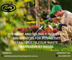 Efficient and reliable industrial bin services at Adelaide Waste and Recycling Centre. Our tailored solutions ensure your waste management needs are met, promoting a cleaner and more sustainable industrial environment.