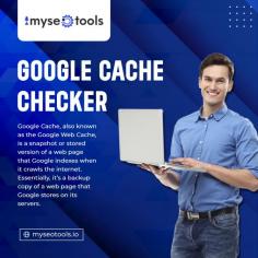 Discover the power of Google Cache Checker at My SEO Tools! Seamlessly monitor your website's cached versions with this intuitive tool. Gain valuable insights into how search engines perceive your content and ensure optimal indexing. Track changes, analyze historical data, and enhance your SEO strategy. My SEO Tools presents an efficient Google Cache Checker to empower your website's performance. Stay informed, stay ahead! Visit us today :https://www.myseotools.io/seotool1/google-cache-checker