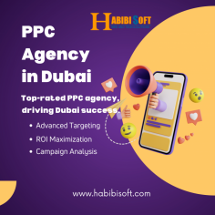  Habibisoft is a leading agency for PPC management in Dubai and is the best choice for comprehensive PPC services. Our dedication to excellence and innovation helps us deliver unparalleled results, making us the go-to advertising agency for businesses seeking effective PPC solutions.
Our team of seasoned professionals excels as a PPC agency in Dubai, offering top-notch PPC management services. We are proficient in optimizing PPC campaigns, ensuring maximum visibility and engagement for your brand. Our PPC experts tailor solutions to meet your unique needs, whether you're looking for targeted keyword strategies or compelling ad creatives.
In the dynamic landscape of online advertising, Habibisoft remains at the forefront, providing cutting-edge PPC services in Dubai. We integrate industry best practices with a deep understanding of market trends, making us the preferred choice for businesses looking to enhance their online presence.
At Habibisoft, we understand the significance of effective PPC management in driving business success. Our dedicated team works tirelessly to analyze data, refine strategies, and maximize ROI for every client. As the best PPC agency in Dubai, we take pride in delivering measurable results that align with your business objectives.
Our agency is the top choice for PPC management in Dubai, providing a complete range of services to enhance your online advertising endeavors. Collaborate with us for exceptional proficiency and a dedication to advancing your business in the fiercely competitive digital realm.
