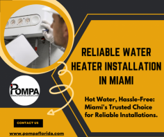 Dive into a world of hot water happiness with Pompa Plumbing Group's expert Water Heater Installation in Miami. When it comes to reliable and swift water heater setups, Pompa Plumbing Group is your trusted partner. Our skilled professionals specialize in ensuring your water heater installation is seamless and stress-free. Picture the luxury of endless hot showers and a consistently warm water supply, all thanks to our dedicated team. Experience the joy of a well-installed water heater, tailored to meet your needs and preferences. Pompa Plumbing Group takes pride in providing top-notch service, making your comfort a priority. Say goodbye to cold water woes and hello to a cozy, warm home. Trust Pompa Plumbing Group for all your water heater installation needs in Miami – because your comfort matters.
https://pompaflorida.com/water-heater-installation/