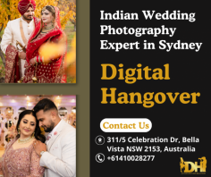 Digital Hangover is a finest Indian wedding photographer in Sydney. Contact us to capture the important and memorable moments of your life.
