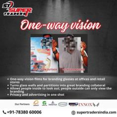 Are you painter and searching for top quality one way vision Supplier/trader for designing in Delhi(NCR) 
No serach more, Super Traders is here to serve you. Outglass branding with one way vision film outside offices, retail store, grocery shops etc.
Call us:7838060006
Visit us: https://supertradersindia.com/