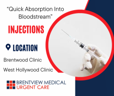  Boost Your Well-Being And Vitality


Streamline rapid absorption into your bloodstream by utilizing our intramuscular injections with the assistance of experienced experts. We make every effort to use the smaller needles possible to minimize and eliminate any discomfort. Send us an email at staff@brentviewmedical.com for more details.
