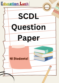 Access an abundance of <a href="https://educationluck.com/scdl-exam-help">SCDL Question Paper</a> on EducationLuck, your go-to resource for comprehensive study materials. Lift your preparation with our arranged collection, ensuring success in your Symbiosis Place for Distance Learning exams. Pro every test with confidence, thanks to EducationLuck's trusted exam resources.

