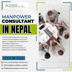 Redefine your staffing strategy with our Manpower Consultant services in Nepal. We specialize in strategic staffing solutions, offering personalized services tailored to your organization's objectives. https://www.manpoweragencynepal.com/
