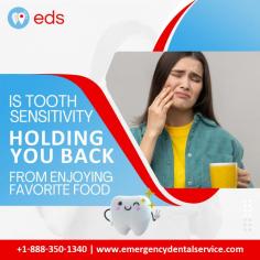 Tooth Sensitivity | Emergency Dental Service

Don't let tooth sensitivity hold you back from enjoying your favorite foods!  Our experts can help you enjoy meals without discomfort. Say goodbye to sensitivity and enjoy every bite! Schedule an appointment at 1-888-350-1340.
