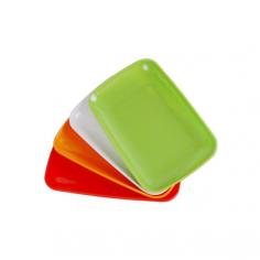 Choose between 4 different colors of white, red-orange, orange and lime green.


• Dimensions:  9.5" x 6" x 0.9" (L x W x H)

Buy now: https://kidadvance.com/individual-plastic-tray-small-assorted-color.html