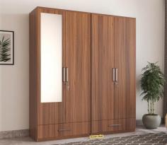 Buy Valor 4 Door Wardrobe with Mirror (Exotic Teak Finish) Online at 43% OFF from Wooden Street. Explore our wide range of Wardrobes Online in India at best prices.