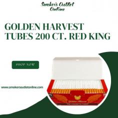 Elevate your smoking journey with the Golden Harvest Tubes 200 ct. Red King from Smokers Outlet Online. Immerse yourself in unparalleled craftsmanship and relish a delightful smoking experience. Crafted with precision, these tubes ensure a unique and satisfying smoke every time. For more information, visit our website.

https://www.smokersoutletonline.com/golden-harvest-tubes-200-ct-red-king.html