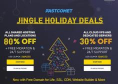 #JINGLEHoliday Deal Alert! It's Christmas 2023 Offers Time, enjoy great deals with #FASTCOMET. Get SSD Cloud hosting at 80% Massive discount + Free Domain for Life and Website migration: https://bit.ly/3GM73Hx 
80% OFF on all new Shared hosting plans
30% OFF all SSD Cloud VPS Plans
30% OFF all Dedicated Server Plans
Includes, Free Domain for Life, NVMe Space, cPanel, SSL,  CDN, website backups and more: https://bit.ly/3Rw8Aqd 
