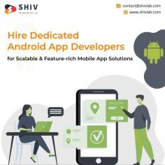 Boost your mobile app projects and hire dedicated Android app developers from Shiv Technolabs. We will help you build a scalable and feature-rich app for the best user experience with our expert developers. Our android app developers are capable of working on complex projects in a variety of industry verticals. Get in touch with us today or schedule a free consultation call for more details!
