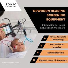 Ensuring the well-being of newborns is a top priority, and that includes their hearing health. Introducing our state-of-the-art Newborn Hearing Screening Equipment, designed to provide quick, accurate, and non-invasive assessments, helping healthcare professionals identify hearing issues in infants early on.
https://www.soniceq.com/diagnostic-equipment/gsi-novus