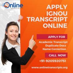 Online Transcript is a Team of Professionals who helps Students for applying their Transcripts, Duplicate Marksheets, Duplicate Degree Certificate ( Incase of lost or damaged) directly from their Universities, Boards or Colleges on their behalf. Online Transcript is focusing on the issuance of Academic Transcripts and making sure that the same gets delivered safely & quickly to the applicant or at desired location. https://onlinetranscripts.org/