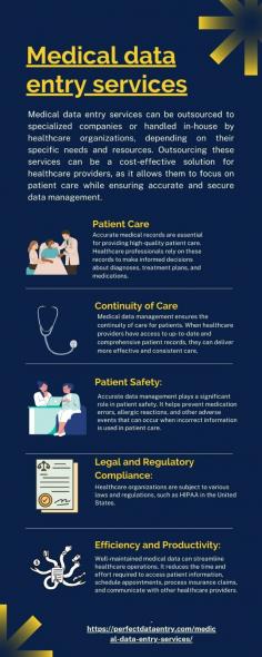 Medical data entry is a fundamental and often overlooked aspect of healthcare operations. In an era where healthcare is becoming increasingly reliant on electronic systems and data-driven decision-making, accurate and efficient medical data entry is paramount. This article explores the significance of medical data entry, its challenges, and the ways it contributes to enhancing patient care and streamlining healthcare processes.

