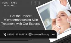 Renew Your Overall Skin Tone with Microdermabrasion Treatment!

Experience radiant skin with our Microdermabrasion Skin Treatment in San Diego. Rose + Honey Skincare has super-trained specialists use cutting-edge techniques to gently exfoliate and rejuvenate your skin, reducing fine lines, wrinkles, and imperfections. Uncover a smoother, more youthful complexion at our state-of-the-art facility. Book your session for a revitalizing skincare experience.
