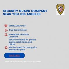 American Secure Company offer the best security guard services to secure our clients’ premises, assets, and personnel in Los Angeles. 
Their guards constantly aim to be dependable experts who can be trusted in every circumstance. To make sure your property is safe and secure, we’ll give you the best possible service. We are able to provide the greatest protection at a competitive price because to our enormous pool of highly skilled personnel! If you are looking for a best security guard company in Los Angeles, then contact American Secure Company on (818) 279–5402 or visit here for more details: https://americansecurecompany.com/los-angeles/