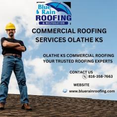 Blue Rain Roofing in Olathe, KS, provides comprehensive commercial roofing services, including inspections, repairs, restorations, and new installations. Their expert team ensures reliable, tailored solutions for maintaining roof integrity and warranty validity, offering 24/7 emergency support and free estimates.