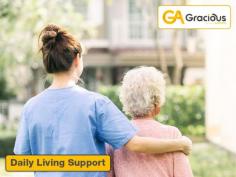 At Gracious Australia, our daily living support services are designed to help you or your loved one live comfortably and safely at home. We offer a friendly helping hand, assisting you in building the functional independence and confidence you need to thrive. Book a consultation today 
