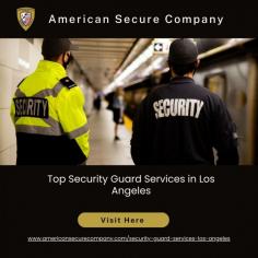 American Secure's security guard services are unrivaled, providing a comprehensive approach to protection. With a commitment to excellence, our guards undergo rigorous training to handle diverse security challenges. Whether it's residential, commercial, or event security, we excel in safeguarding what matters most to you. Discover the peace of mind that comes with choosing the top security guard services in Los Angeles—choose American Secure Company for a safety-first approach to protection.