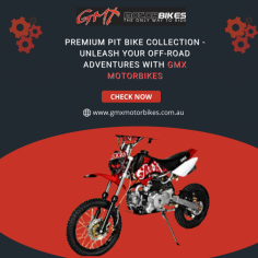 Unleash the thrill of riding with our top-notch pit bike range at GMX Motorbikes. Embrace the excitement with our durable and stylish pit bikes, perfect for both beginners and seasoned riders. Quality meets performance in every model. Visit us for the ultimate pit bike adventure. 