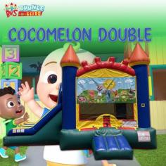 This CoCoMelon double lane dry combo is an awesome bounce house combo that features an enormous bright color-themed Bounce House. It is flawless for any happening or birthday gathering so you can use this combo in every function. With the help of this Inflatable slide and bounce house, you can get maximum enjoyment
https://www.bouncenslides.com/items/dry-combos/cocomelon-double-lane-dry-combo/