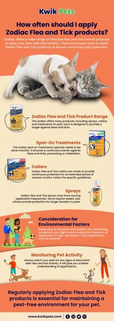 Zodiac offers a wide range of effective flea and tick control products to keep your pets safe and healthy. There are proper ways to apply Zodiac Flea and Tick products to ensure continuous pet protection. 