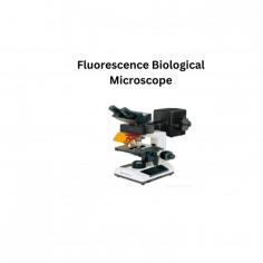 Fluorescence biological microscope is a bench-top unit integrated with digital display for viewing. Optical systems include wide field high eyepieces and florescent achromatic objectives. Built in high resolution florescent objectives aids to achieve excellent florescent image. Coaxial coarse and fine adjustment focus knob with tension adjustment helps with mobility of the objective lenses.