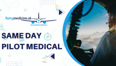 We offer a SAME DAY Service and late night bookings  for all our EASA Class Medicals. Dr Nomy Ahmed is licensed to perform all classes of EASA medicals as a UK CAA Authorised Designated Aviation Medical Examiner (AME).​
Know more: https://www.flyingmedicine.uk/
