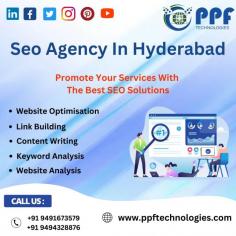 PPF Technologies, where businesses are in constant competition for online visibility, applying the power of SEO is a strategic essential. A strong SEO strategy can elevate your business above the noise and position it prominently in search engine results. In this blog post, we'll explore some of the leading SEO services in Hyderabad that can help unlock the full digital potential of your business.
Your Gateway to Search Engine Excellence: Hyderabad-based PPF Technologies SEO Agency In Hyderabad is at the forefront of delivering unparalleled SEO services. With a team of seasoned professionals, they specialize in comprehensive SEO solutions. From meticulous keyword research to advanced on-page and off-page optimization techniques, PPF Technologies SEO Agency ensures your business achieves and sustains a premier position in search engine rankings.

SEO Masters Hyderabad: SEO Masters Hyderabad understands the unique challenges faced by local businesses. Specializing in customized SEO solutions, they craft strategies that resonate with the local audience. Whether you're a startup or an established local enterprise, SEO Masters has the expertise to drive targeted traffic to your website and enhance your local presence.

Hyderabad SEO,  Where Magic Meets Results: Hyderabad SEO magic has earned its reputation for combining technical expertise with a touch of creativity. Their total approach covers content optimization, strategic link building, and meticulous attention to technical SEO details. Partnering with Hyderabad SEO magic means, unlocking the magic that can propel your business to new heights in the digital landscape.

Digital Dynamo SEO Solutions: Digital power house SEO Solutions takes pride in offering a comprehensive Best SEO Service Company In Hyderabad. Their expert team covers all angles of SEO, including thorough website audits, competitor analysis, and continuous monitoring. By staying ahead of the curve in search engine algorithms, they ensure not just high rankings but a sustained and impactful online presence for your business.

SEO Hub Hyderabad: SEO Hub Hyderabad specializes in navigating the complexities of SEO in an ever-evolving digital landscape. They keep pace with industry trends and algorithm updates to provide clients with strategies that are not only effective but also experience. Whether it's content creation, backlink building, or technical SEO, SEO Hub Hyderabad is your trusted partner for achieving lasting online success.

Conclusion: In the vibrant city of Hyderabad, where competition is aggressive, having a powerful SEO strategy is a business necessity. The highlighted SEO services – PPF Technologies SEO Agency, SEO Masters Hyderabad, Hyderabad SEO magician, Digital Dynamo SEO Solutions, and SEO Hub Hyderabad – are famous for their commitment to excellence. Choose the one strongest match with your business objectives and embark on a transformative journey to dominate the digital realm. Enhance your online presence with the finest SEO Agency In Hyderabad have to offer!

