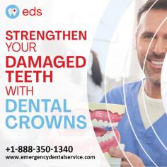 Dental Crowns | Emergency Dental Service

Restore your damaged teeth and regain your smile with dental crowns. Emergency Dental Service provides fast and effective solutions to strengthen and protect your teeth, ensuring your oral health and confidence are back on track.  Schedule an appointment at 1-888-350-1340.