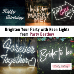 Light up your celebrations with Party Bestbuy's Neon Lights! Add a colorful glow to your party and create a lively atmosphere. Order your Neon Light now and make your event unforgettable. Perfect for birthdays, weddings, and all kinds of gatherings.Order today for a dazzling celebration that everyone will remember.
Visit: https://www.partybestbuy.com.au/product-category/led-lights/neon-light/