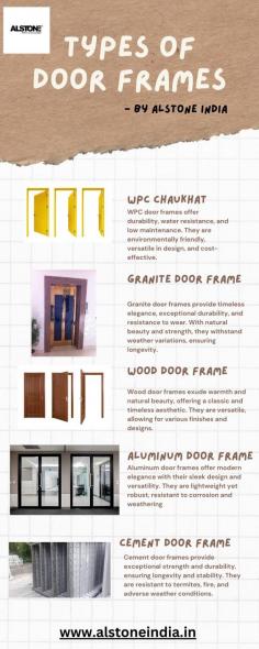 Alstone India is here to signify the various types of Wooden Chaukhats and Door frames that you can opt for in your home. We have discussed Wooden Chaukhat, Aluminum Door Frame, Wooden Door Frame, Cement Door Frame, and Granite Door Frame. Visit: https://www.alstoneindia.in/product/wpc-doors-and-window-frames
