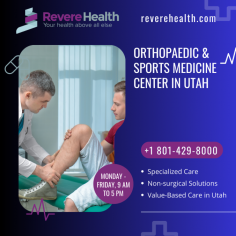 Leading Orthopaedic & Sports Medicine Center in Utah | Revere Health

Revere Health's Orthopaedic & Sports Medicine Center in Utah delivers comprehensive orthopedic care and helps athletes maximize performance. Our board-certified orthopedic surgeons and sports medicine specialists treat bone, joint, ligament, and tendon injuries using advanced nonsurgical treatments and minimally invasive surgical techniques when needed. Trust Utah's top orthopedic clinic for customized care plans tailored to your lifestyle goals. Experience the Revere Health difference.

Visit our website: https://reverehealth.com/specialty/family-medicine/