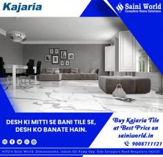 Kajaria, the largest manufacturer of ceramic and vitrified tiles in India. In order to cater to the specific needs of our customers we produce various categories of tiles, including kitchen tiles, bathroom tiles, wall tiles, floor tiles and exterior wall tiles.
Our mesmerizing range of designer bathroom & kitchen floor and wall tiles have a luxurious appeal and seem to have been struck with afflatus. The premier collection is a showstopper and has the ability to make any dimension look grand. Every single piece of tile from our range of designer bathroom & kitchen floor and wall tiles has a compelling aura. The matt finish tiles for kitchen from our collection fit perfectly with modern day designs while our rustic kitchen wall tiles blend easily with every surrounding.

