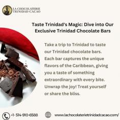 Taste Trinidad's Magic: Dive into Our Exclusive Trinidad Chocolate Bars