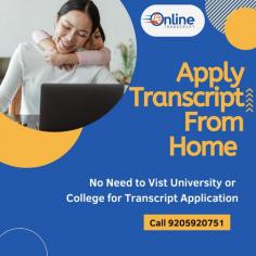 Online Transcript is a Team of Professionals who helps Students for applying their Transcripts, Duplicate Marksheets, Duplicate Degree Certificate ( Incase of lost or damaged) directly from their Universities, Boards or Colleges on their behalf. Online Transcript is focusing on the issuance of Academic Transcripts and making sure that the same gets delivered safely & quickly to the applicant or at desired location.  https://onlinetranscripts.org/