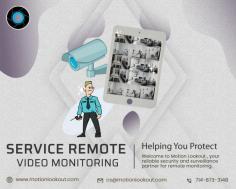 Experience unparalleled security with Motion Lookout's Remote Video Monitoring Service. Our cutting-edge technology ensures vigilant surveillance, providing real-time insights and peace of mind. Safeguard your premises with our advanced monitoring solutions. Trust Motion Lookout for service remote video monitoring that goes beyond expectations.
https://www.motionlookout.com/