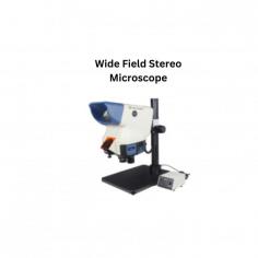 Wide field stereo microscope LB-10WFS is a tabletop unit with larger viewing field without eyepiece. Sharp and stereoscopic images are observed from the lens in microscope head. Built-in LED illumination provides bright and even light for comfortable viewing. Brightness can be adjusted with the external power box.