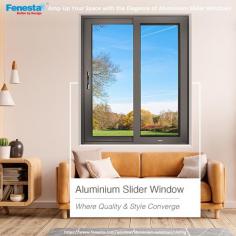 Experience unparalleled elegance with our Aluminium Slider Windows, seamlessly merging modern design and durability. Enhance natural light and panoramic views while elevating your space's aesthetic appeal. Effortless functionality meets timeless style, offering both convenience and sophistication. Invest in a blend of comfort and durability, transforming any environment with a touch of refined elegance. Visit https://www.fenesta.com/window/aluminium-windows/sliding