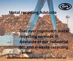 Discover top-notch metal recycling services in Adelaide at our industrial bin and e-waste recycling center. We offer efficient and eco-friendly solutions for all your metal recycling needs.
