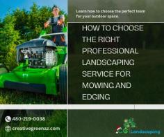 When it comes to mowing and edging your lawn, choosing the right professional landscaping service is essential. Our team of experienced landscapers near you understands the importance of maintaining a well-manicured lawn. We offer a range of services, including precise mowing and expert edging, to ensure your yard looks its best.


https://creativegreenaz.com/cgl-lp/
