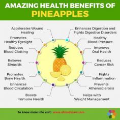 Health benefits of Pineapple fruits.