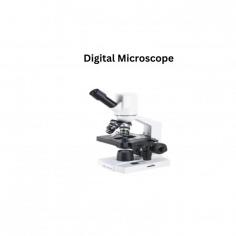 Digital microscope LB-10DM is a compact bench-top unit. Inbuilt digital camera captures vivid images and real time videos. LED illumination with rheostat brightness control aids to achieve high quality images. Coaxial coarse and fine adjustment focus knob with tension adjustment aids in mobility of the objective lenses. Condenser adjustable for lateral movement has iris diaphragm.