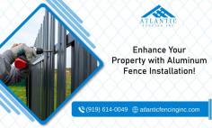 Enhance Your Property's Security with Aluminum Fencing!

Thinking about aluminum fencing is right for you? Hire an expert aluminum fencing company in Wakefield. When you replace an old fence or incorporate a new model, one of your most crucial decisions is the material you choose. Your fence material determines how much maintenance you’ll have to perform! So, reach Atlantic Fencing for a successful integration!
