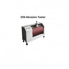DIN abrasion tester  is a microprocessor-controlled unit for resistance determination of elastomers. The quick clamp sample holder precisely guides the test specimen across the rotational drum. The rotational drum is rolled with specific sandpaper for determination of frictional loss of elastomers.

